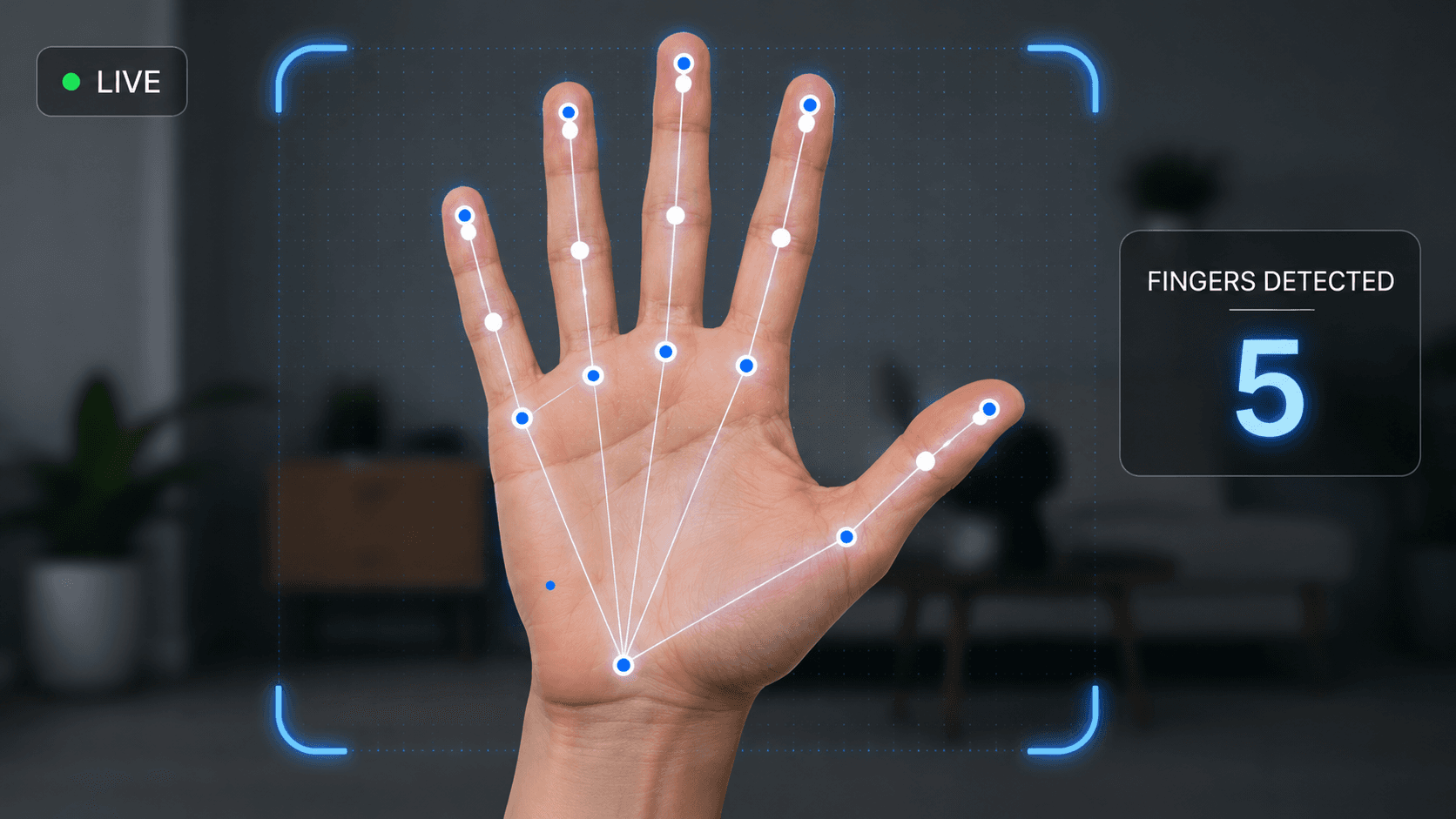 Hand landmark tracking demonstration